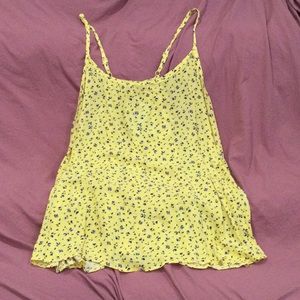 Torrid yellow cotton tank top size 2